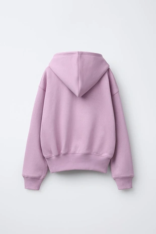 Купить Zara Худи JOGGING с надписью и капюшоном