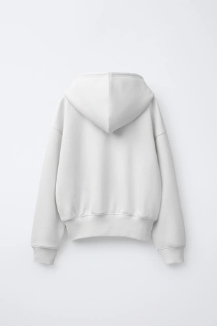 Купить Zara Худи JOGGING с надписью и капюшоном