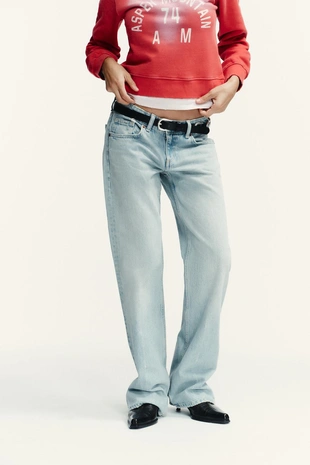 Джинсы TRF WIDE-LEG с низкой посадкой