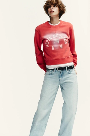 Джинсы TRF WIDE-LEG с низкой посадкой