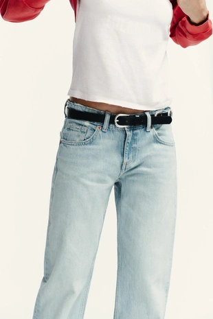 Джинсы TRF WIDE-LEG с низкой посадкой