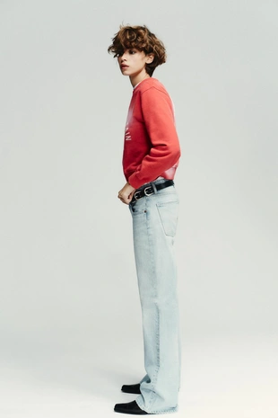 Джинсы TRF WIDE-LEG с низкой посадкой- Заказать в России