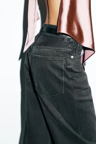 Джинсы TRF STRAIGHT WIDE с высокой посадкой- Заказать в России