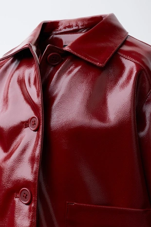 Куртка с лакированным эффектом- Заказать в России