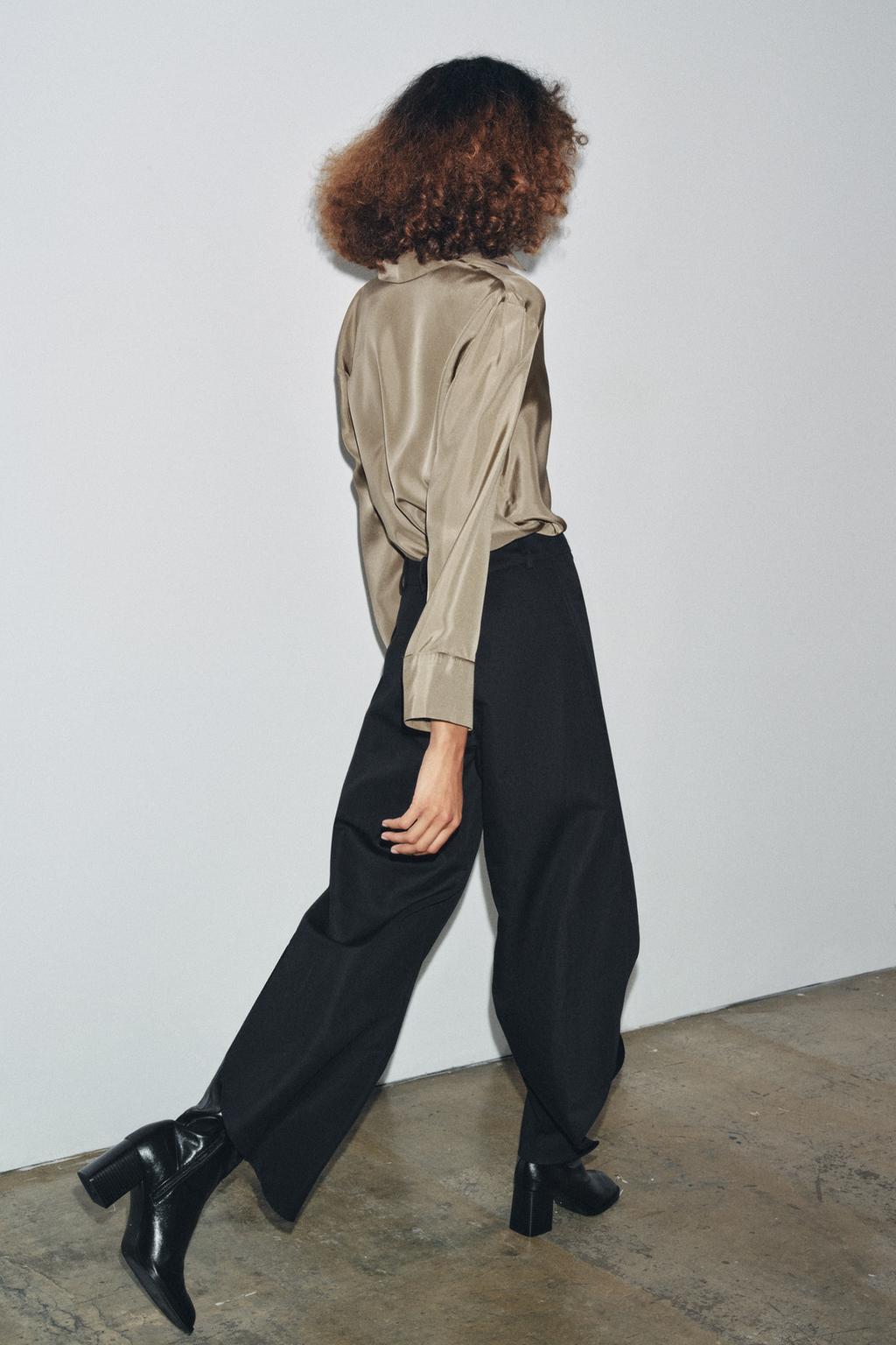 ШИРОКИЕ БРЮКИ С РАЗРЕЗАМИ — ZW COLLECTION