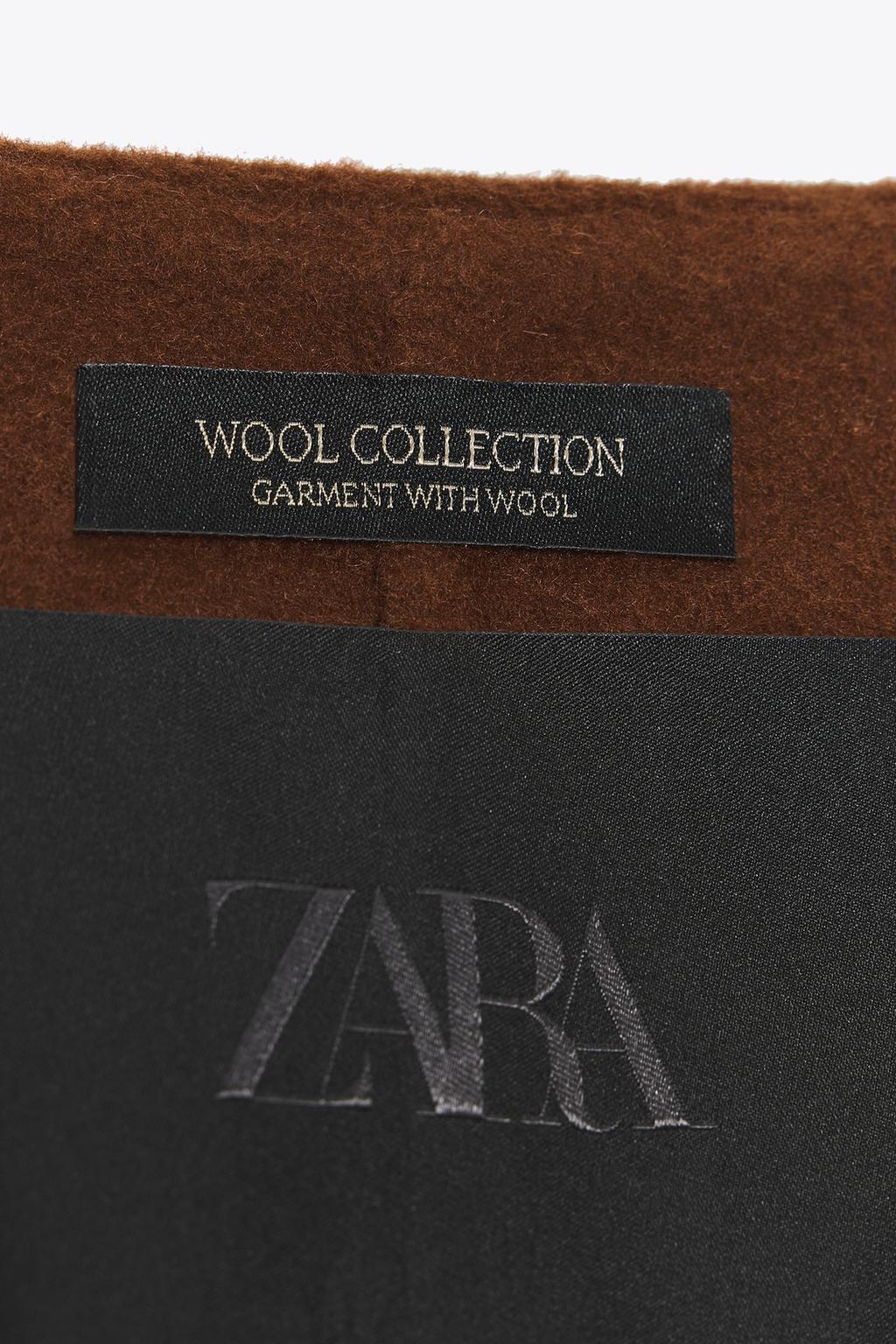 ДЛИННОЕ ПАЛЬТО С ПОЯСОМ ИЗ ШЕРСТИ — ZW COLLECTION LIMITED EDITION