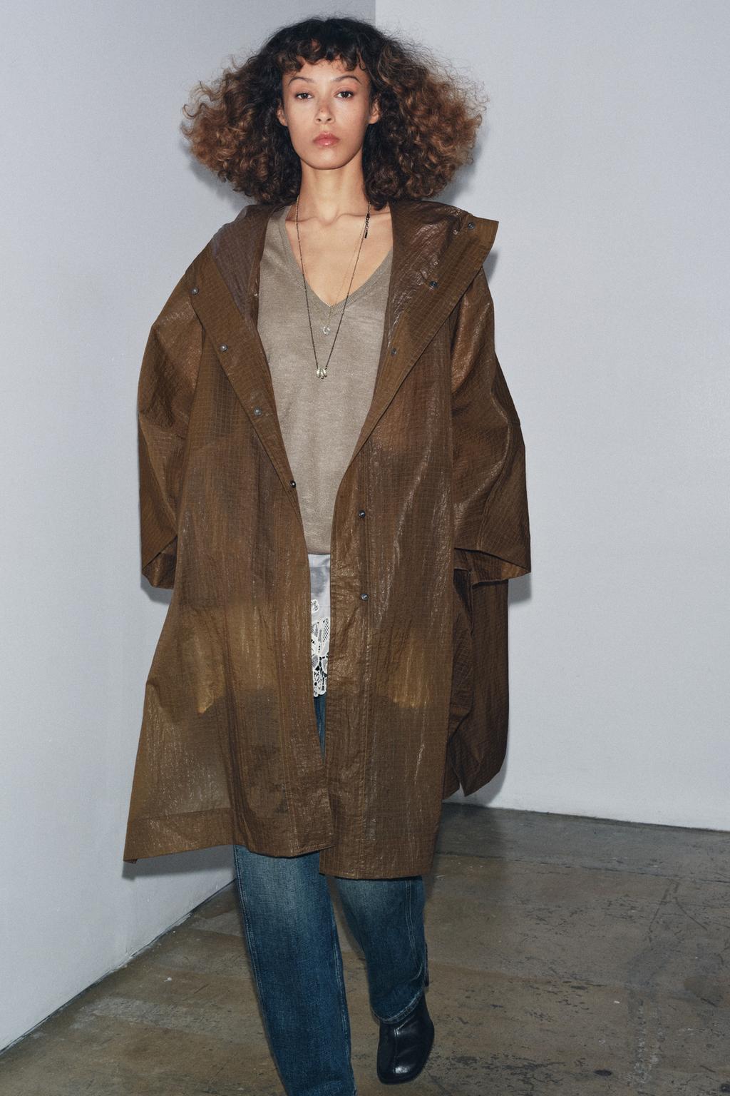 ПАРКА-НАКИДКА OVERSIZE С КАПЮШОНОМ ZW COLLECTION