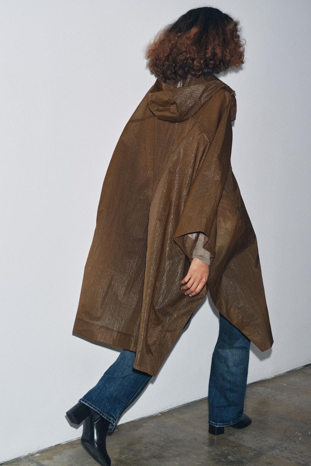 ПАРКА-НАКИДКА OVERSIZE С КАПЮШОНОМ ZW COLLECTION