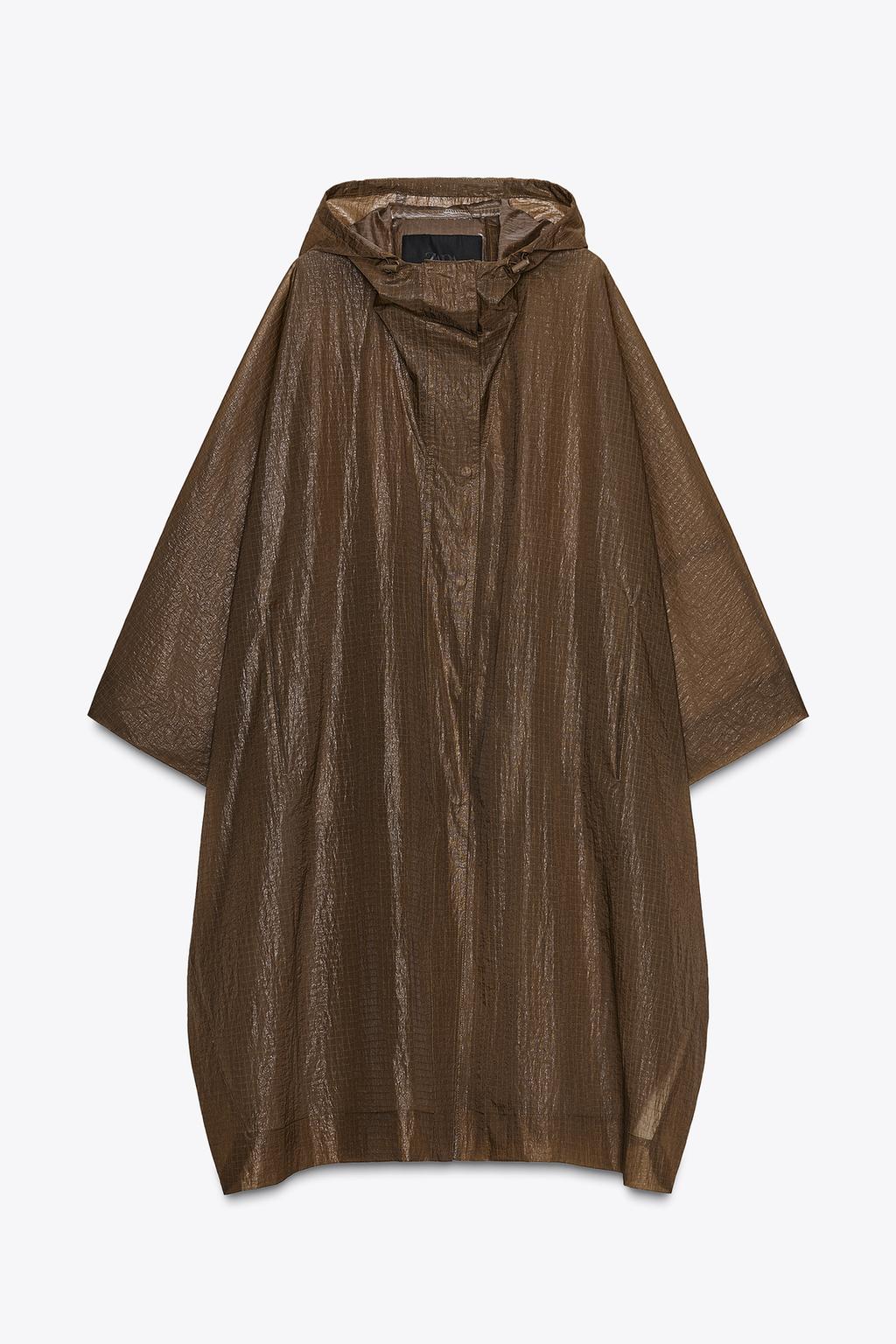 ПАРКА-НАКИДКА OVERSIZE С КАПЮШОНОМ ZW COLLECTION