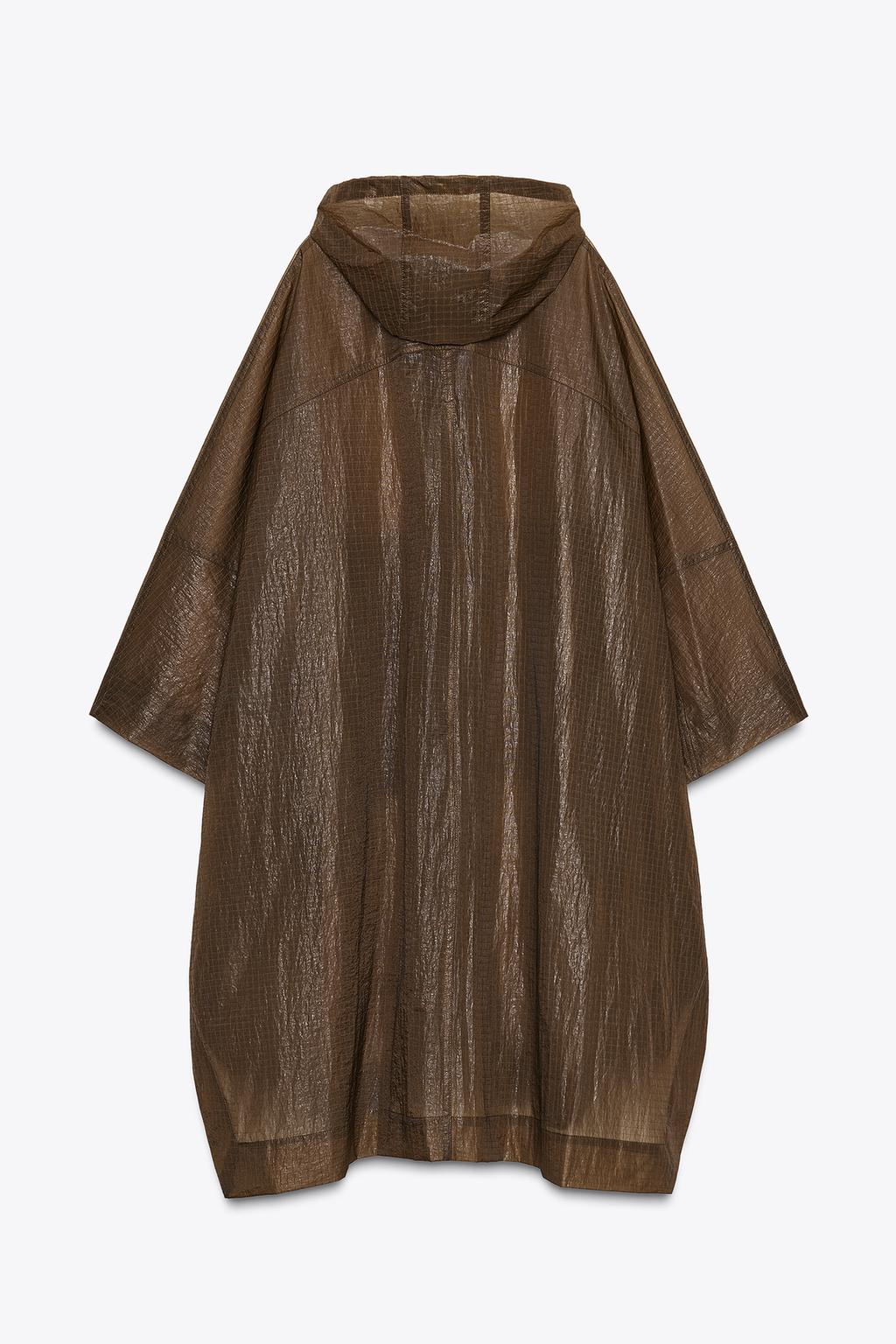 ПАРКА-НАКИДКА OVERSIZE С КАПЮШОНОМ ZW COLLECTION
