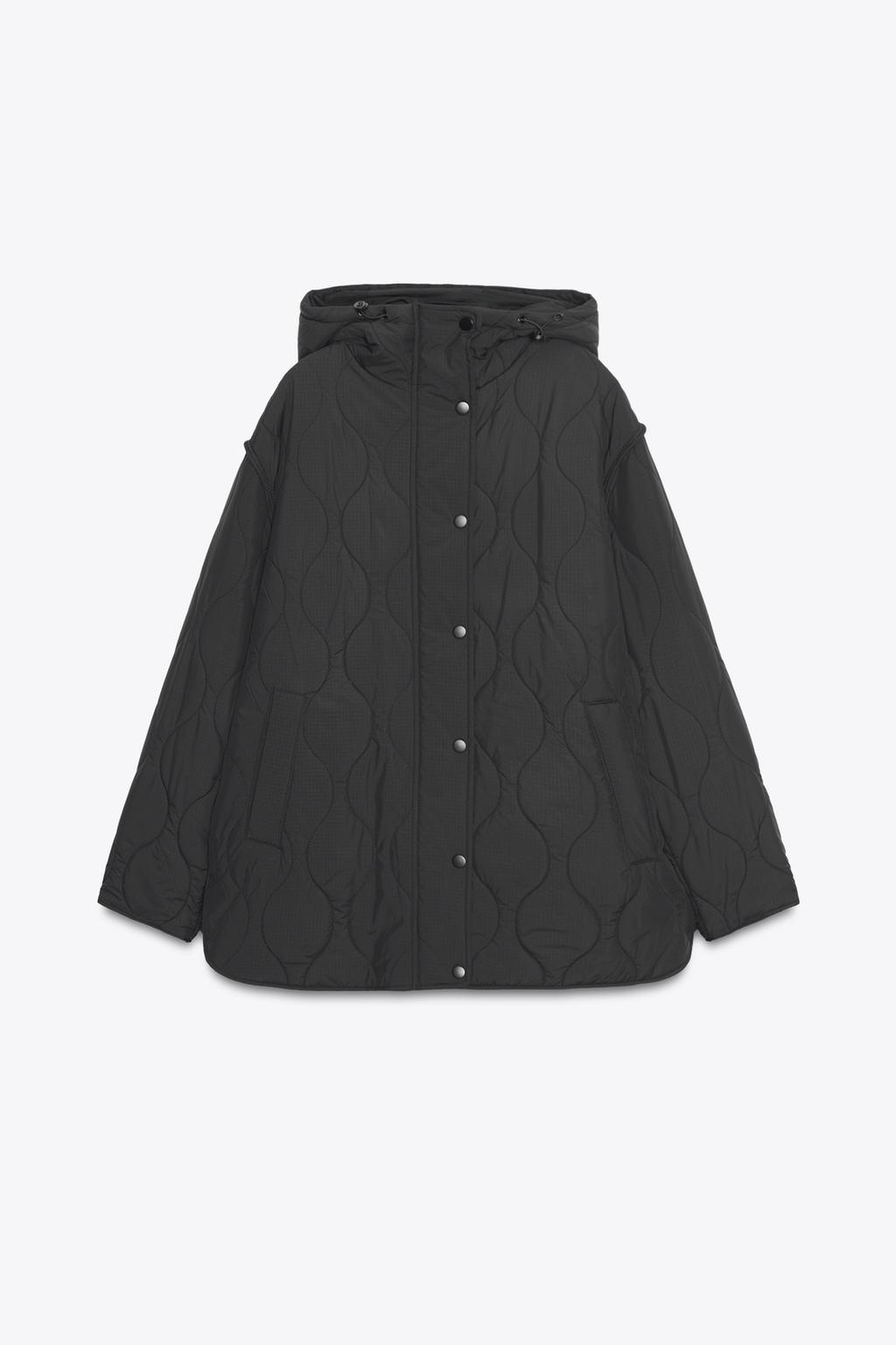 СТЕГАНАЯ КУРТКА С КАПЮШОНОМ WATER REPELLENT