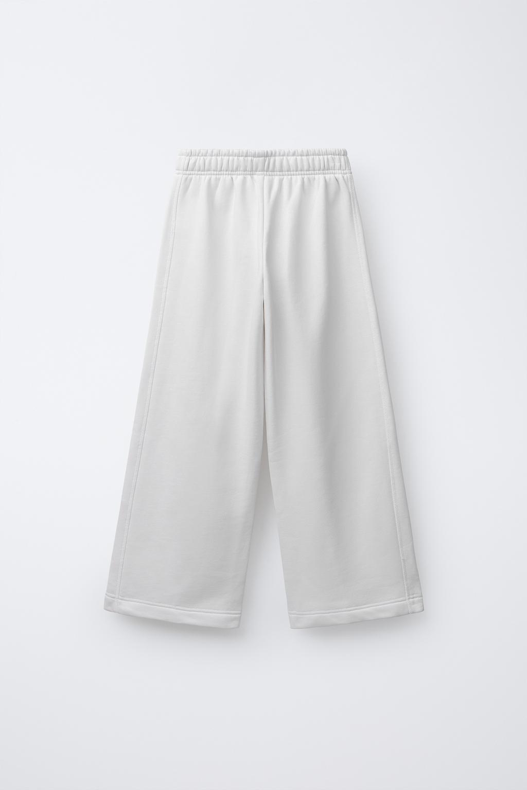 БРЮКИ WIDE LEG С НАДПИСЬЮ