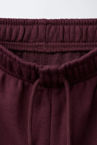 Burgundy | 0935/707/681 - Zara Брюки WIDE LEG с надписью