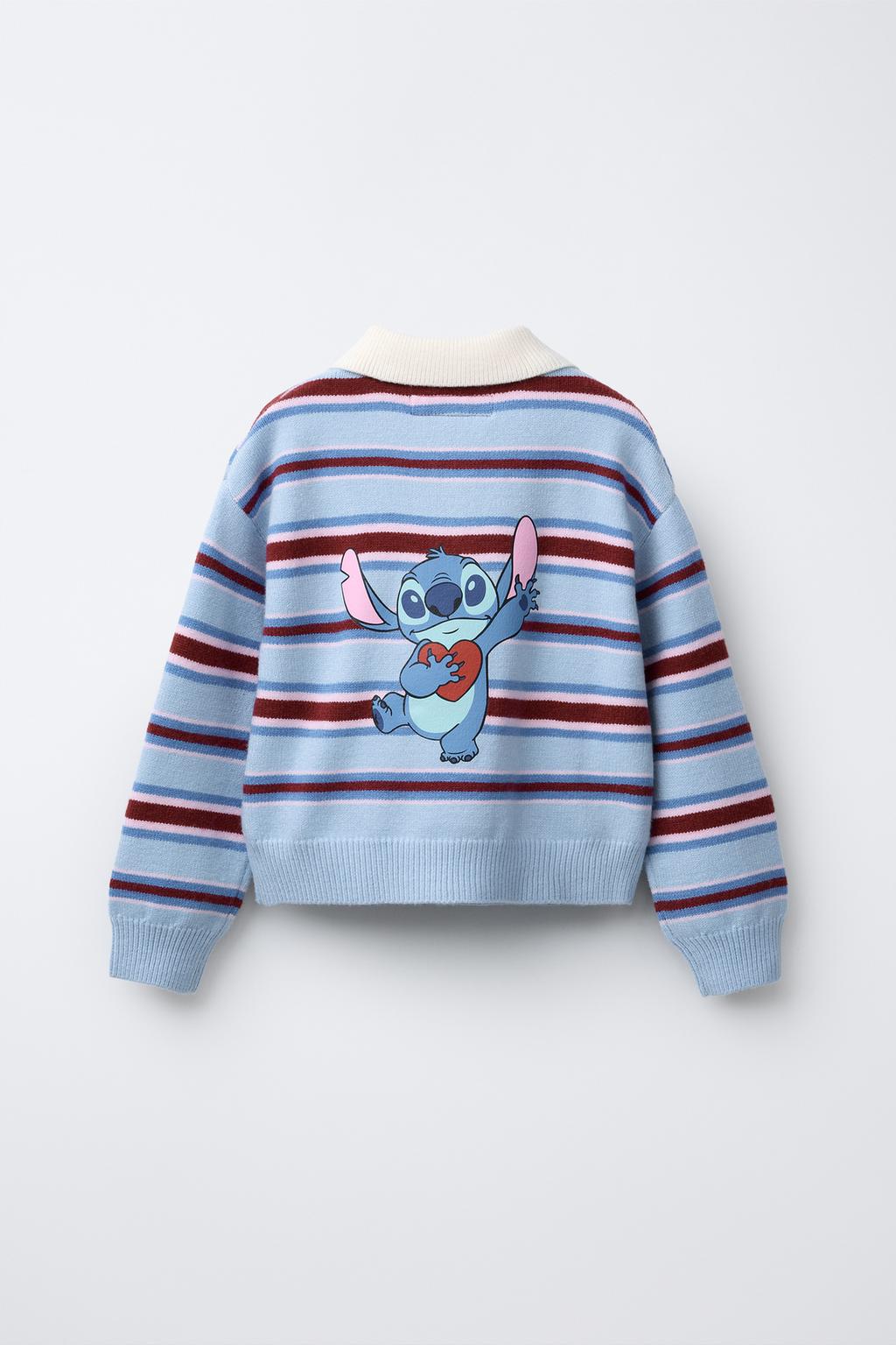 ТРИКОТАЖНЫЙ ДЖЕМПЕР ПОЛО В ПОЛОСКУ LILO & STITCH © DISNEY