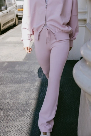 Брюки-клеш из интерлока- Заказать в России