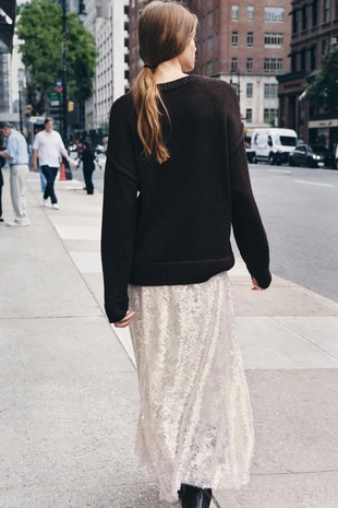 Юбка миди с пайетками- Заказать в России