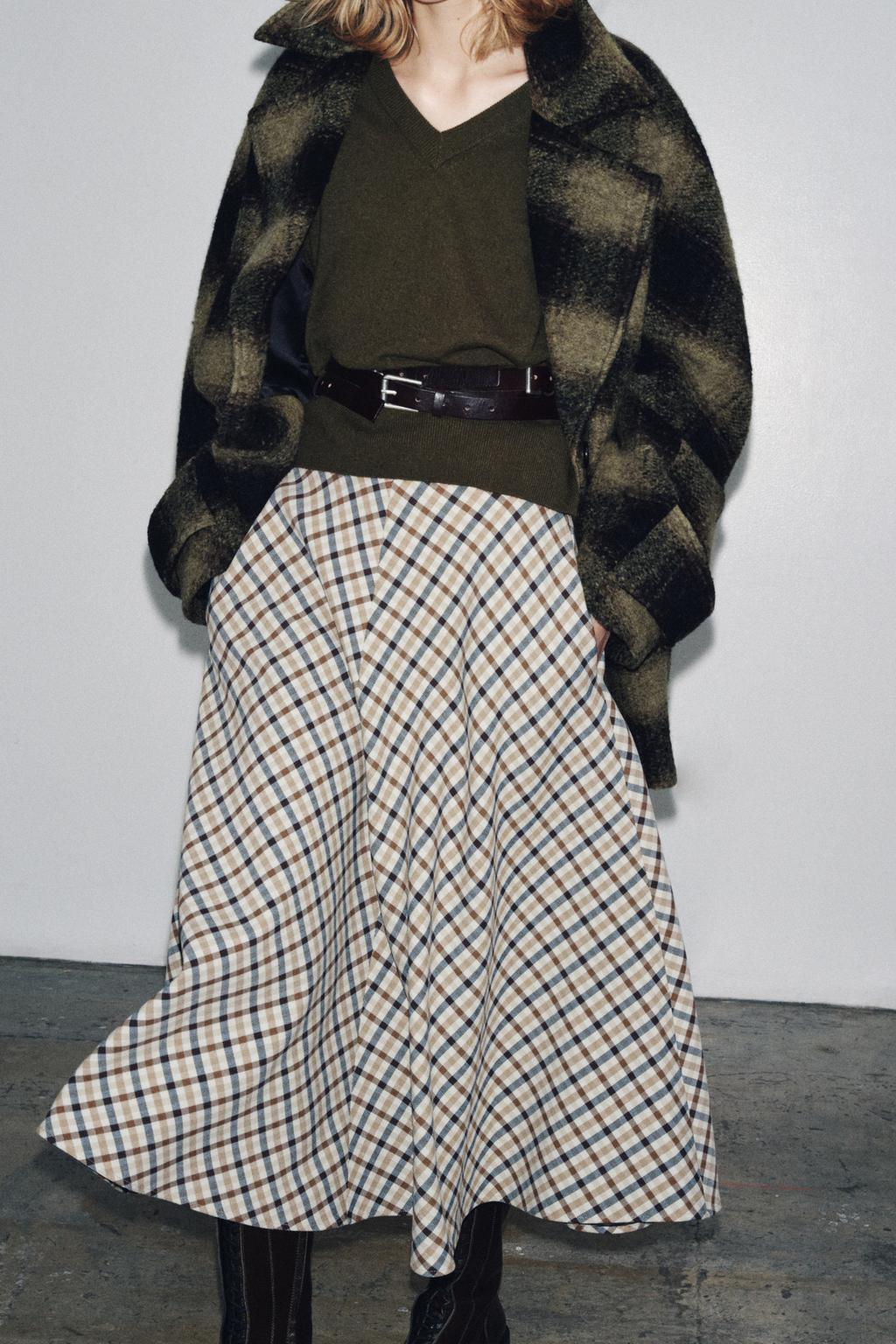 ЮБКА В КЛЕТКУ — ZW COLLECTION