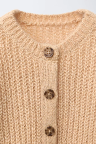 Butter | 2582/442/725 - Zara Вязаный кардиган с кружевными карманами