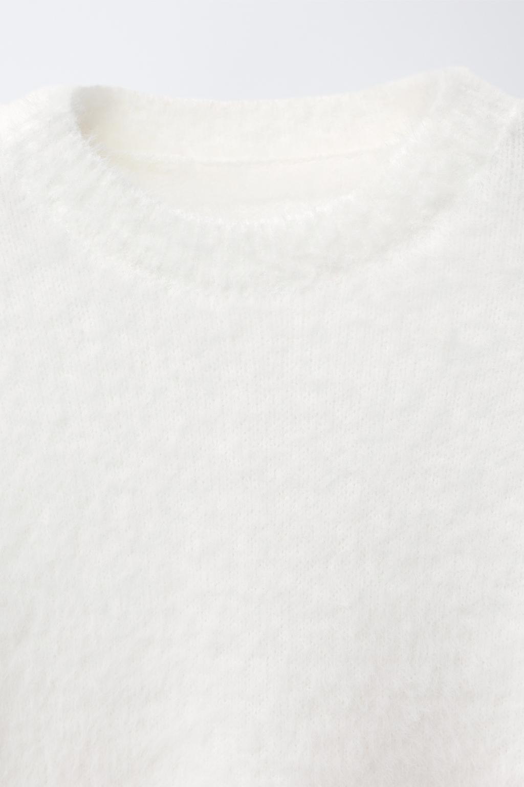 СВИТЕР ИЗ ВОРСИСТОГО ТРИКОТАЖА