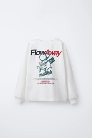 Футболка с принтом в виде брелка- Заказать в России