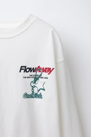 Футболка с принтом в виде брелка- Заказать в России