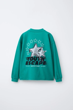 Футболка с рельефным принтом- Заказать в России