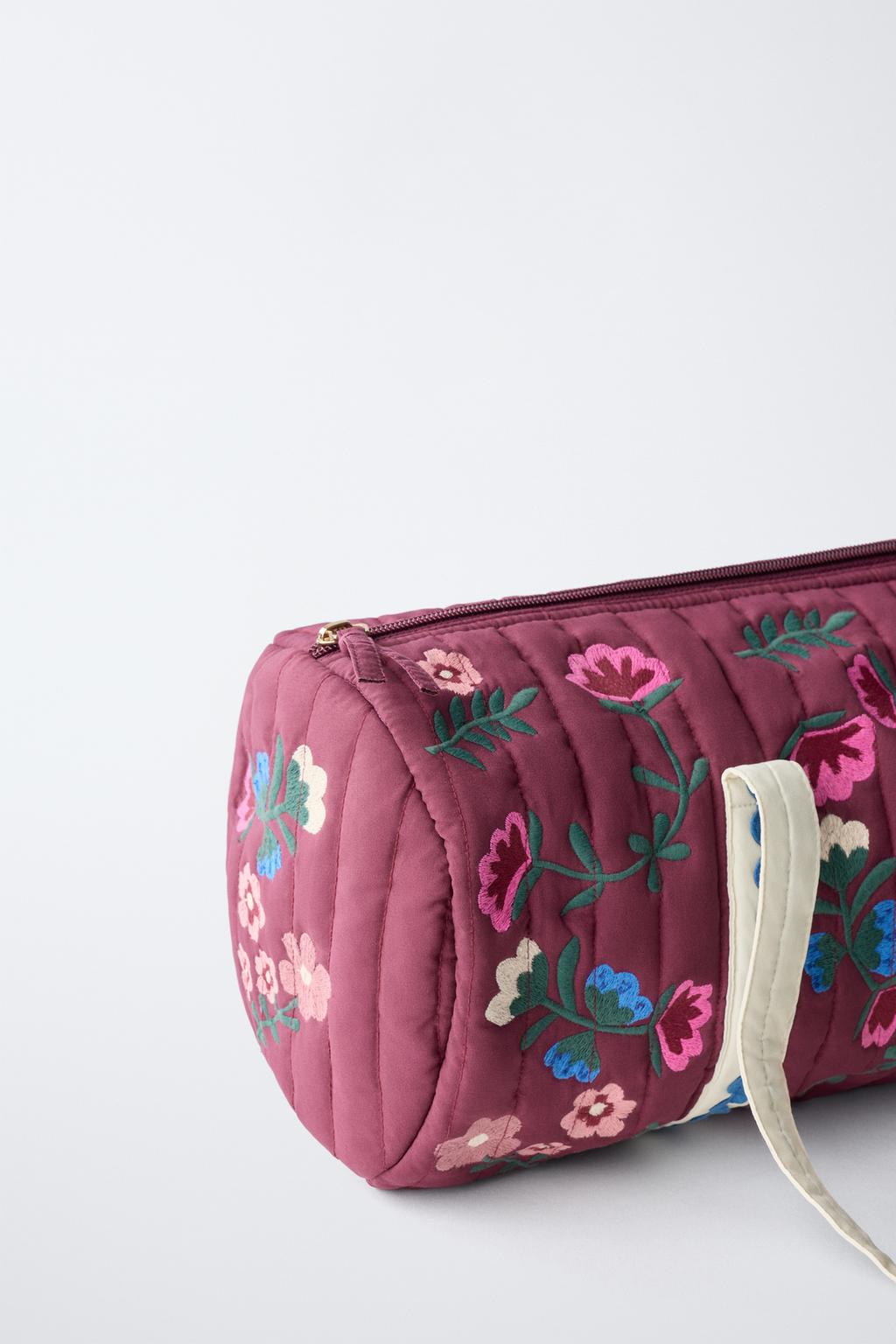 СУМКА-БОУЛИНГ С ВЫШИВКОЙ