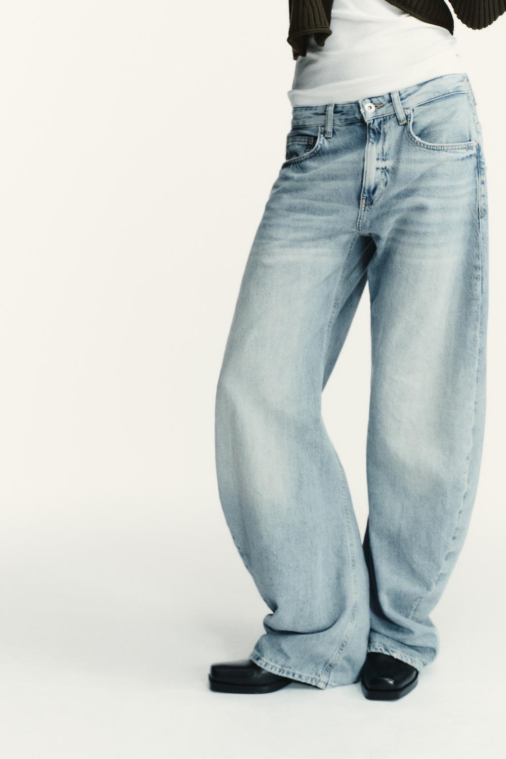 ДЖИНСЫ TRF SHIFTED SEAM С НИЗКОЙ ПОСАДКОЙ