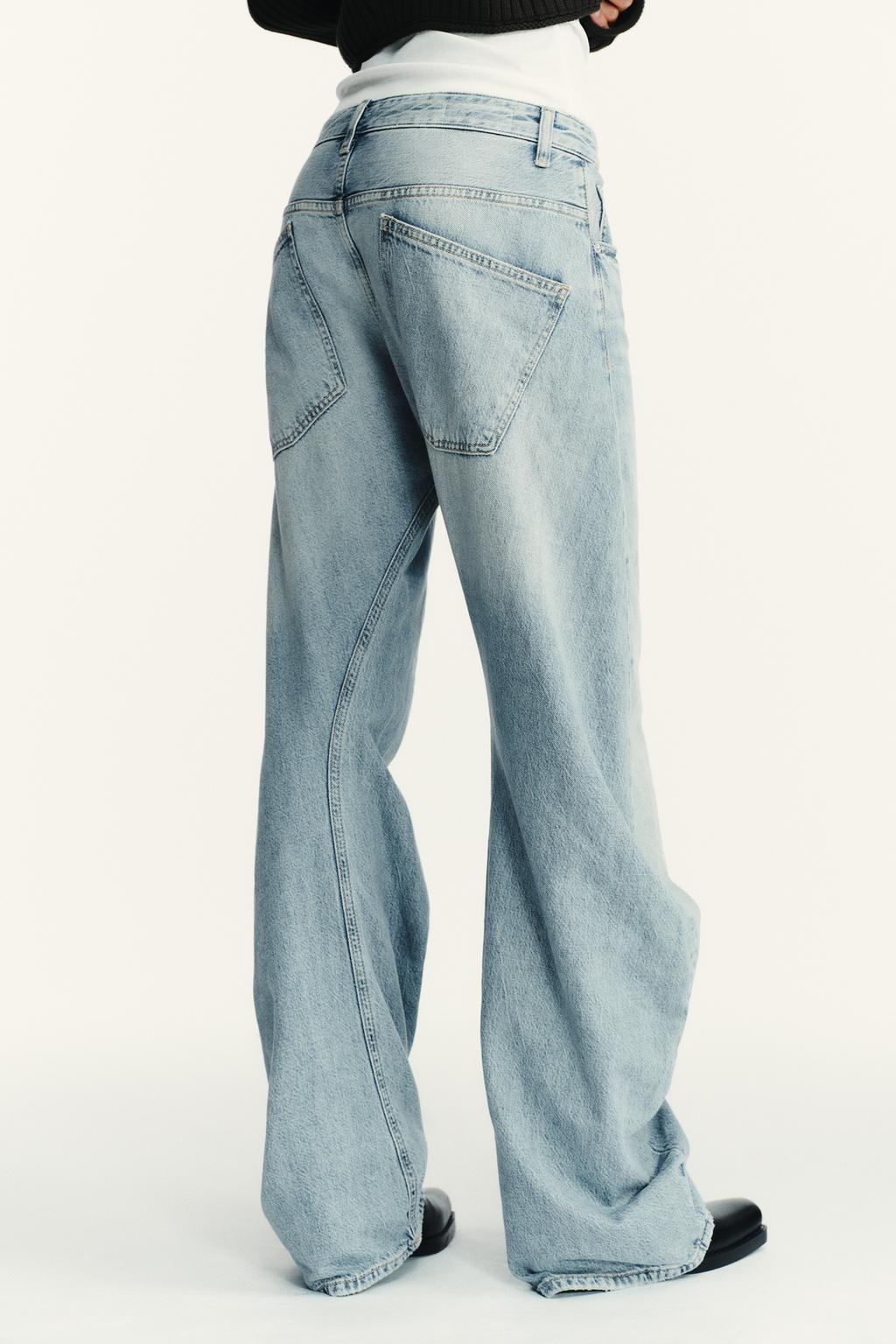 ДЖИНСЫ TRF SHIFTED SEAM С НИЗКОЙ ПОСАДКОЙ