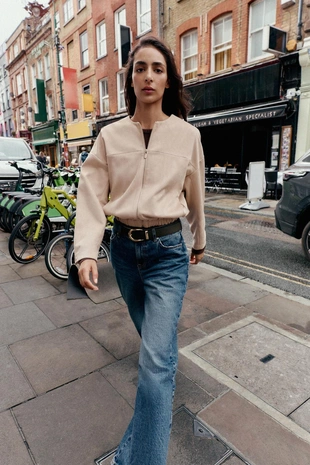 Бомбер под замшу- Заказать в России