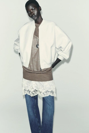 Мягкий бомбер OVERSIZE- Заказать в России