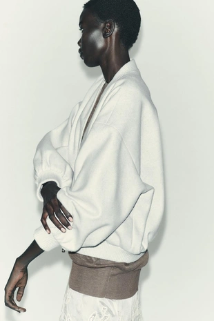 Мягкий бомбер OVERSIZE- Заказать в России