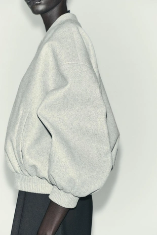 Мягкий бомбер OVERSIZE