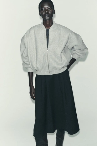 Мягкий бомбер OVERSIZE