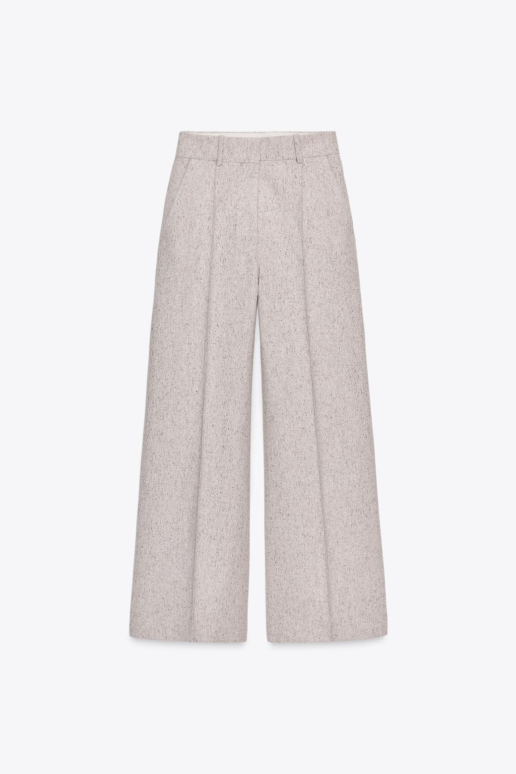 БРЮКИ WIDE-LEG С ОТДЕЛКОЙ — ZW COLLECTION