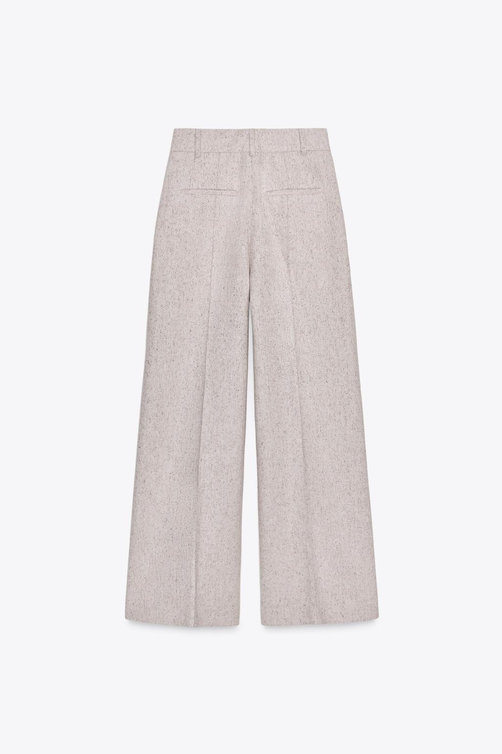 БРЮКИ WIDE-LEG С ОТДЕЛКОЙ — ZW COLLECTION