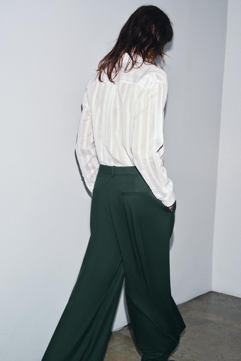 ШИРОКИЕ БРЮКИ С ЗАЩИПАМИ — ZW COLLECTION
