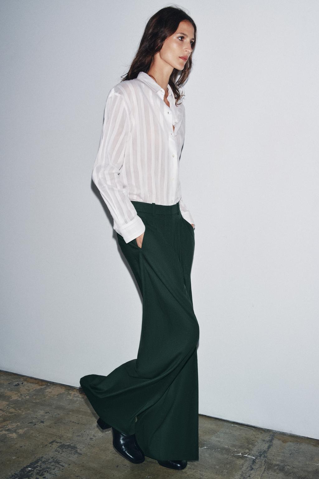 ШИРОКИЕ БРЮКИ С ЗАЩИПАМИ — ZW COLLECTION