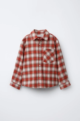 Рубашка в клетку с вышитой надписью- Заказать в России