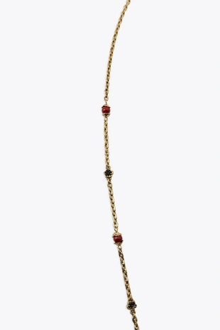 Металлическое ожерелье с цветами и бутылкой- Заказать в России