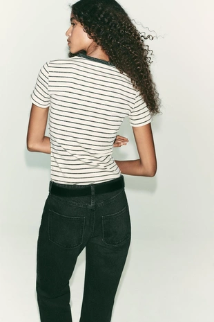 Футболка из трикотажа с металлизированной нитью- Заказать в России