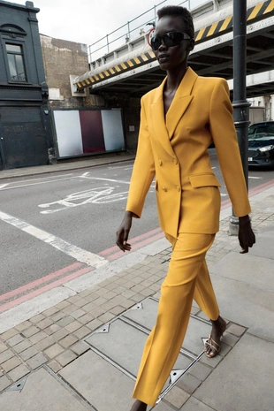 Брюки слим с высокой посадкой- Заказать в России