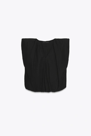 Топ из поплина с присборенным низом — ZW COLLECTION- Заказать в России