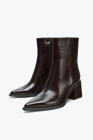 Ботильоны на широком каблуке- Заказать в России