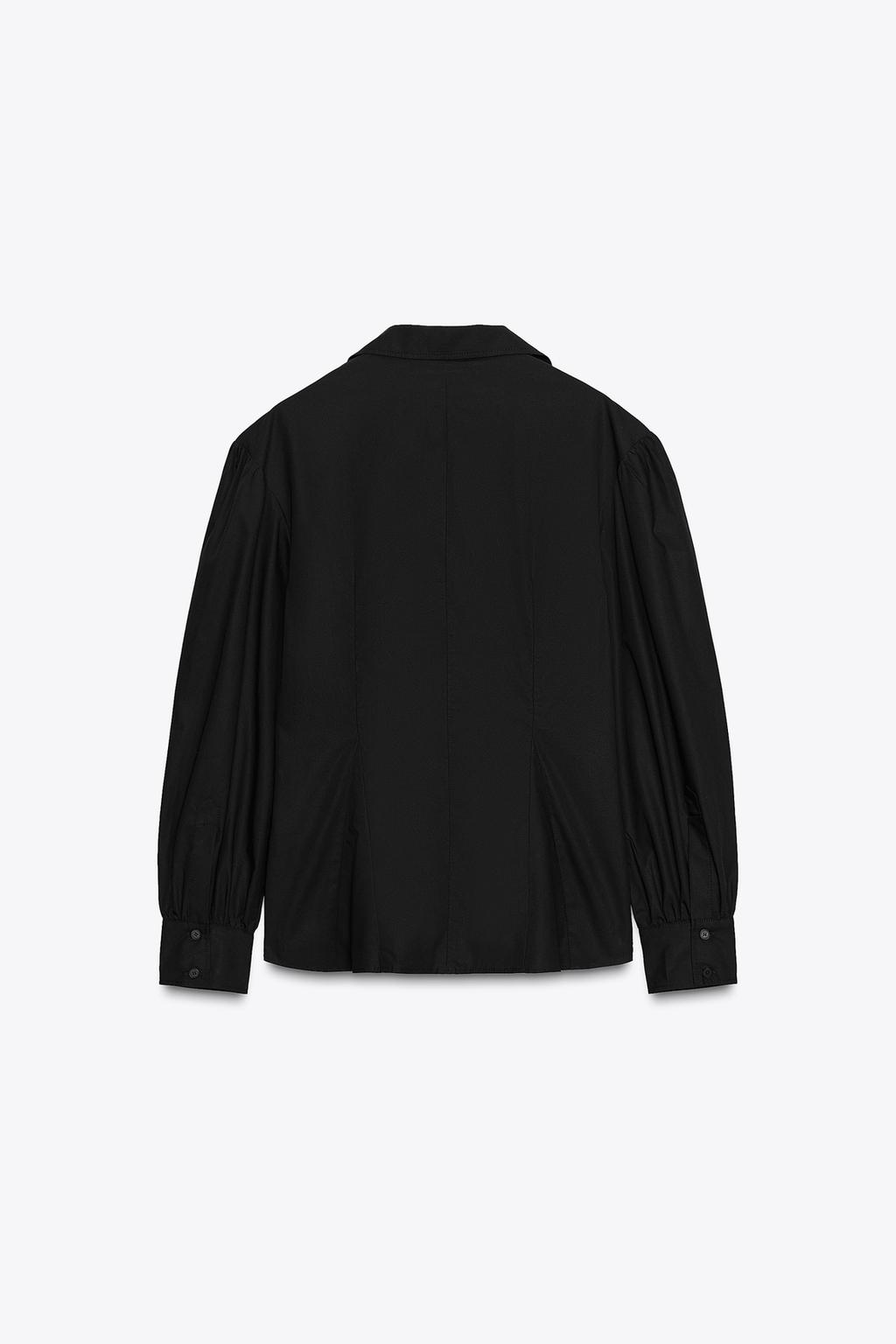 РУБАШКА ИЗ ПОПЛИНА С ЗАВЯЗКАМИ — ZW COLLECTION