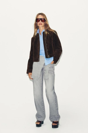 Рубашка из поплина с пуговицами