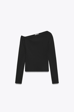 Асимметричная футболка из полиамида- Заказать в России