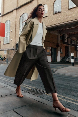 Брюки CARROT FIT с защипами- Заказать в России