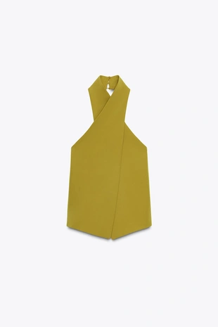 Креповый топ на запахе- Заказать в России