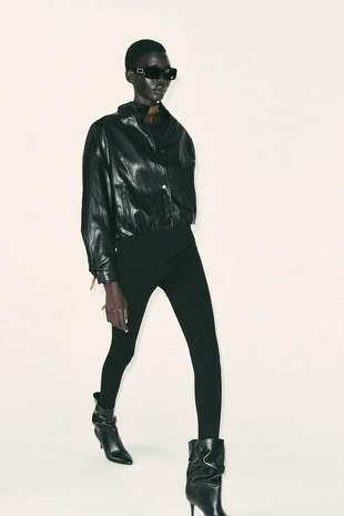 Легинсы с золотистыми пуговицами- Заказать в России